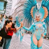 La comparsa Shambala en el Desfile Internacional de Macao 2024.