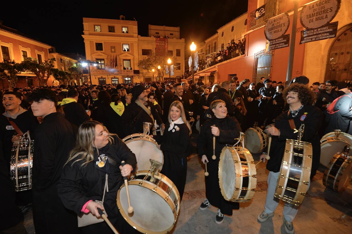 Las imágenes de La Noche de los Tambores en Mula