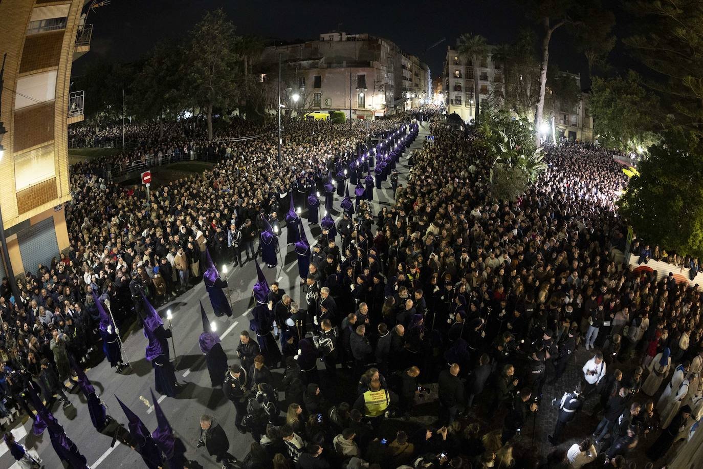 Procesión del Encuentro de Viernes Santo de Cartagena, en imágenes