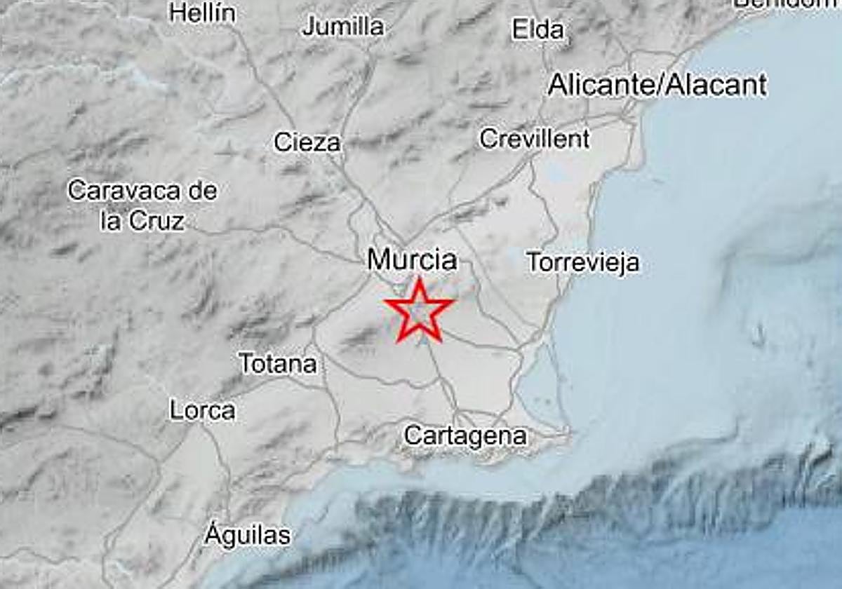 El epicentro del terremoto.
