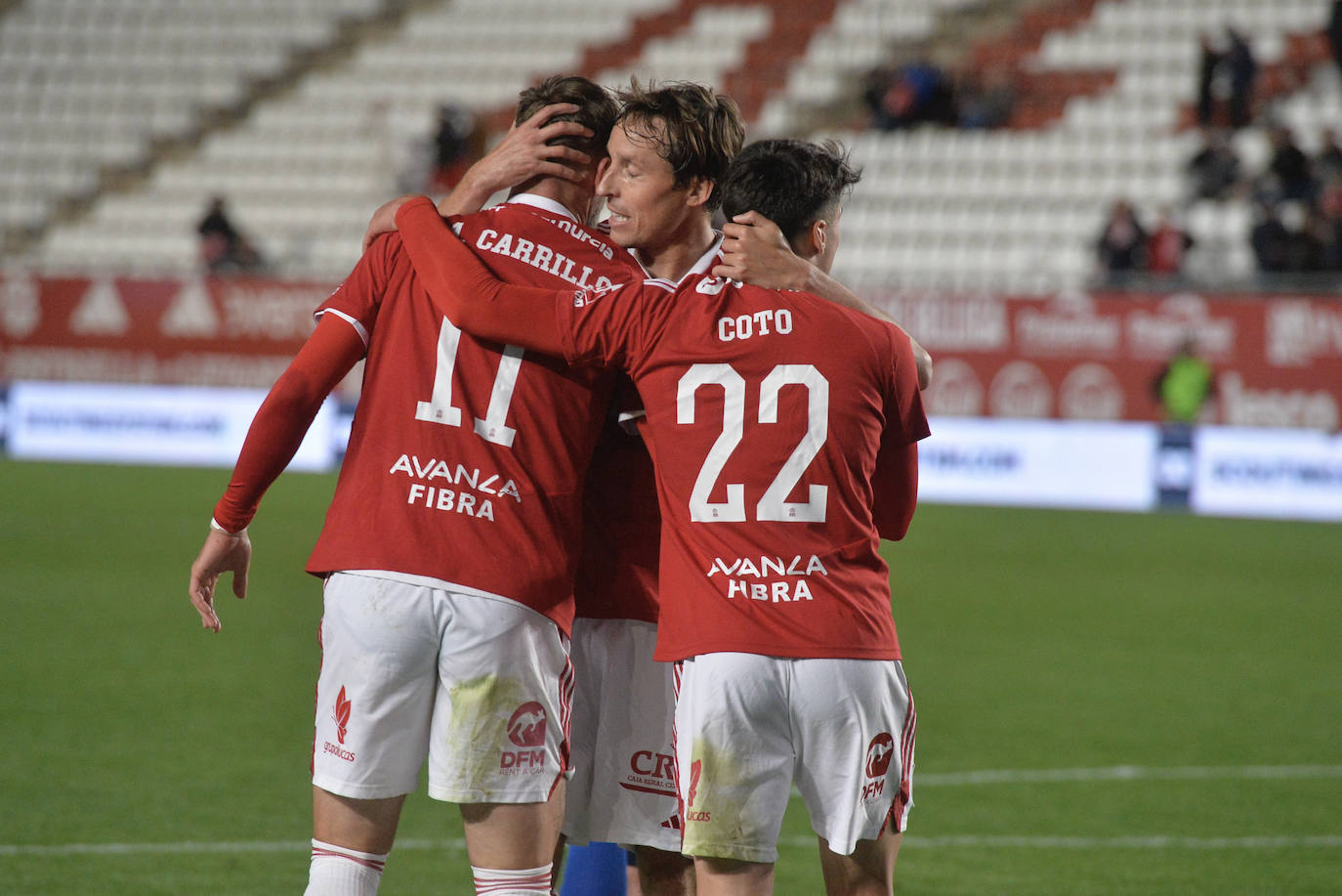 La victoria del Real Murcia frente al Recreativo Granada, en imágenes