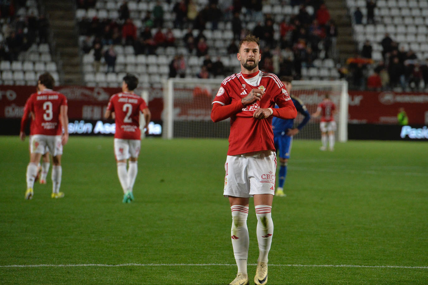 La victoria del Real Murcia frente al Recreativo Granada, en imágenes