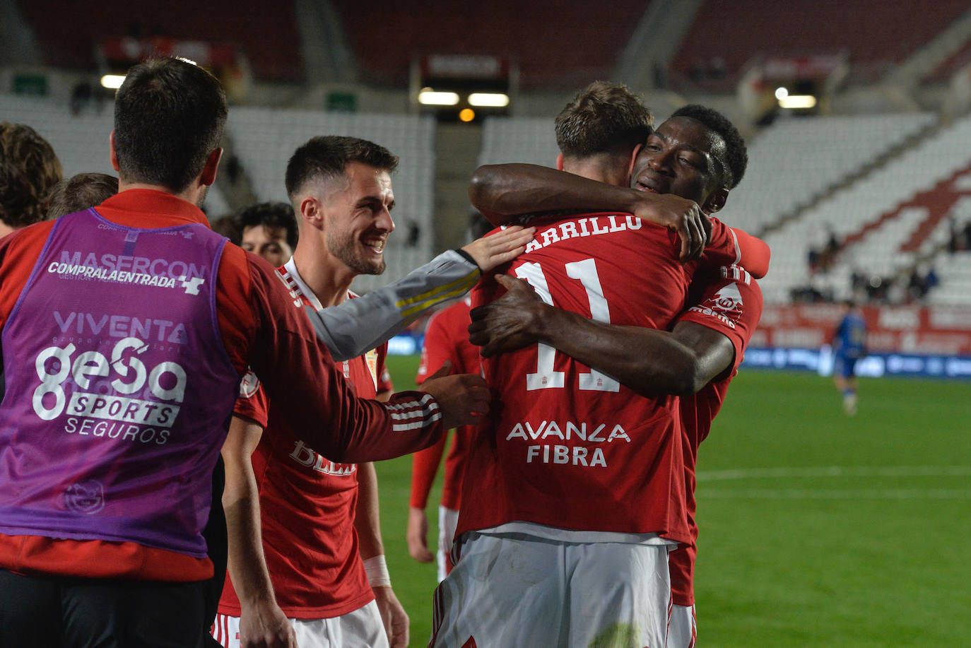 La victoria del Real Murcia frente al Recreativo Granada, en imágenes