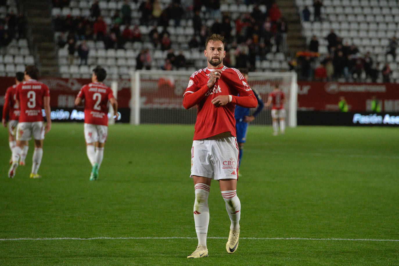 La victoria del Real Murcia frente al Recreativo Granada, en imágenes