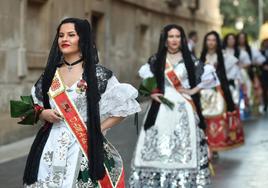 Las imágenes de la ofrenda floral a la Virgen de la Fuensanta