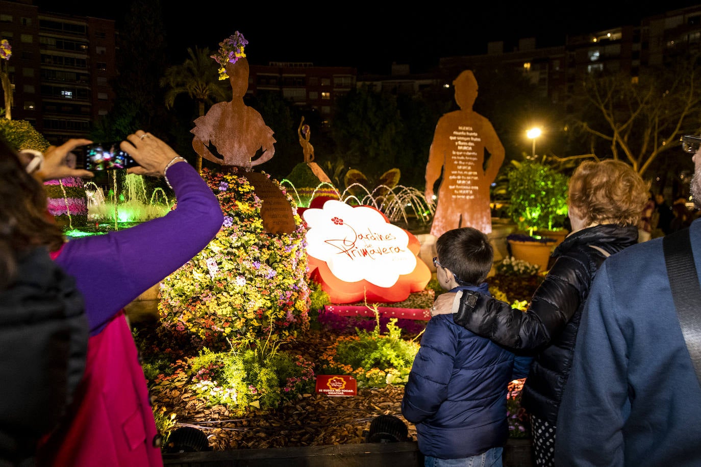Las imágenes de la inauguración de los Jardines de Primavera en Murcia