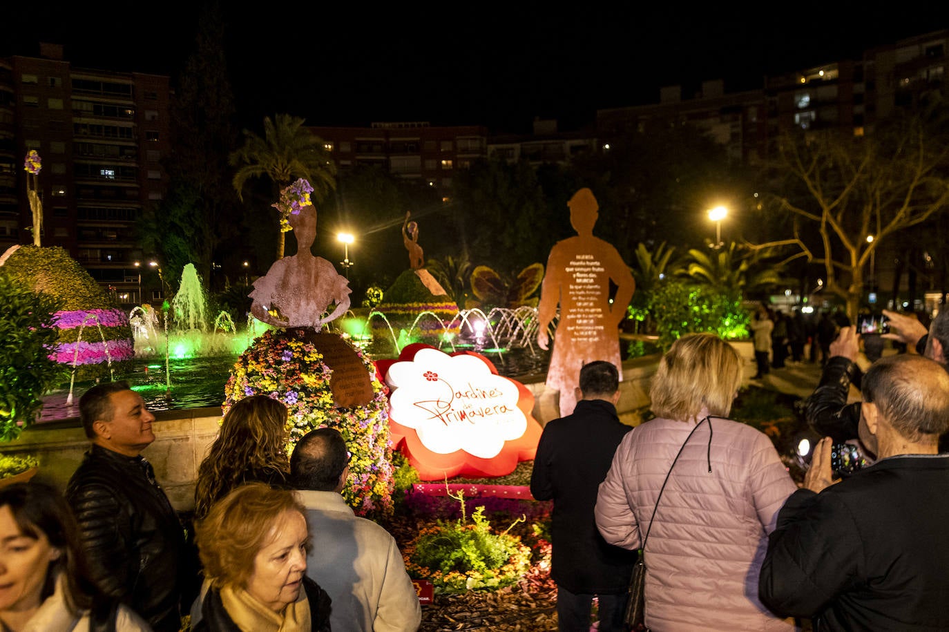 Las imágenes de la inauguración de los Jardines de Primavera en Murcia