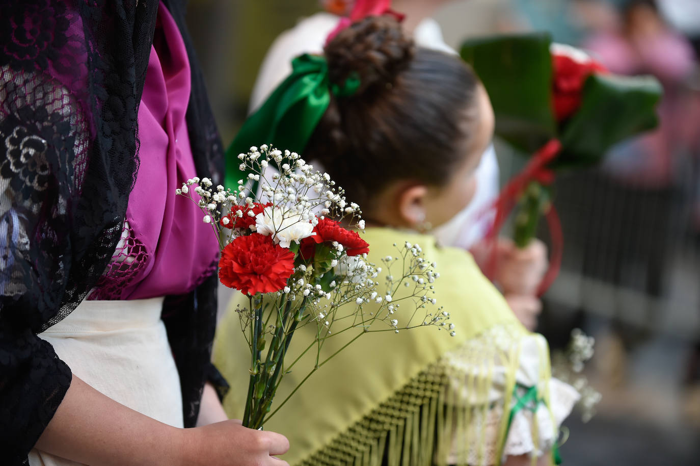 Las imágenes de la ofrenda floral a la Virgen de la Fuensanta