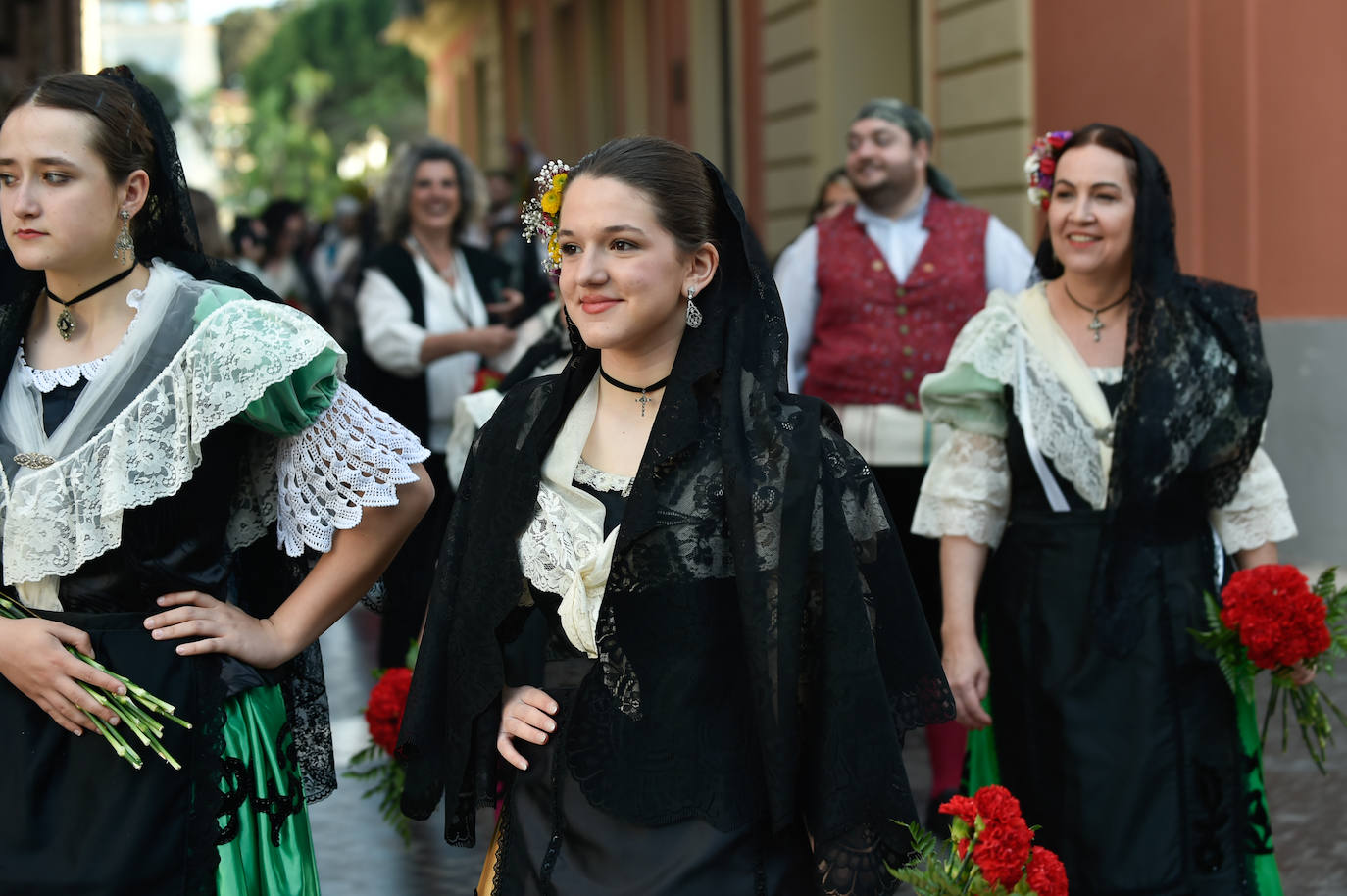 Las imágenes de la ofrenda floral a la Virgen de la Fuensanta