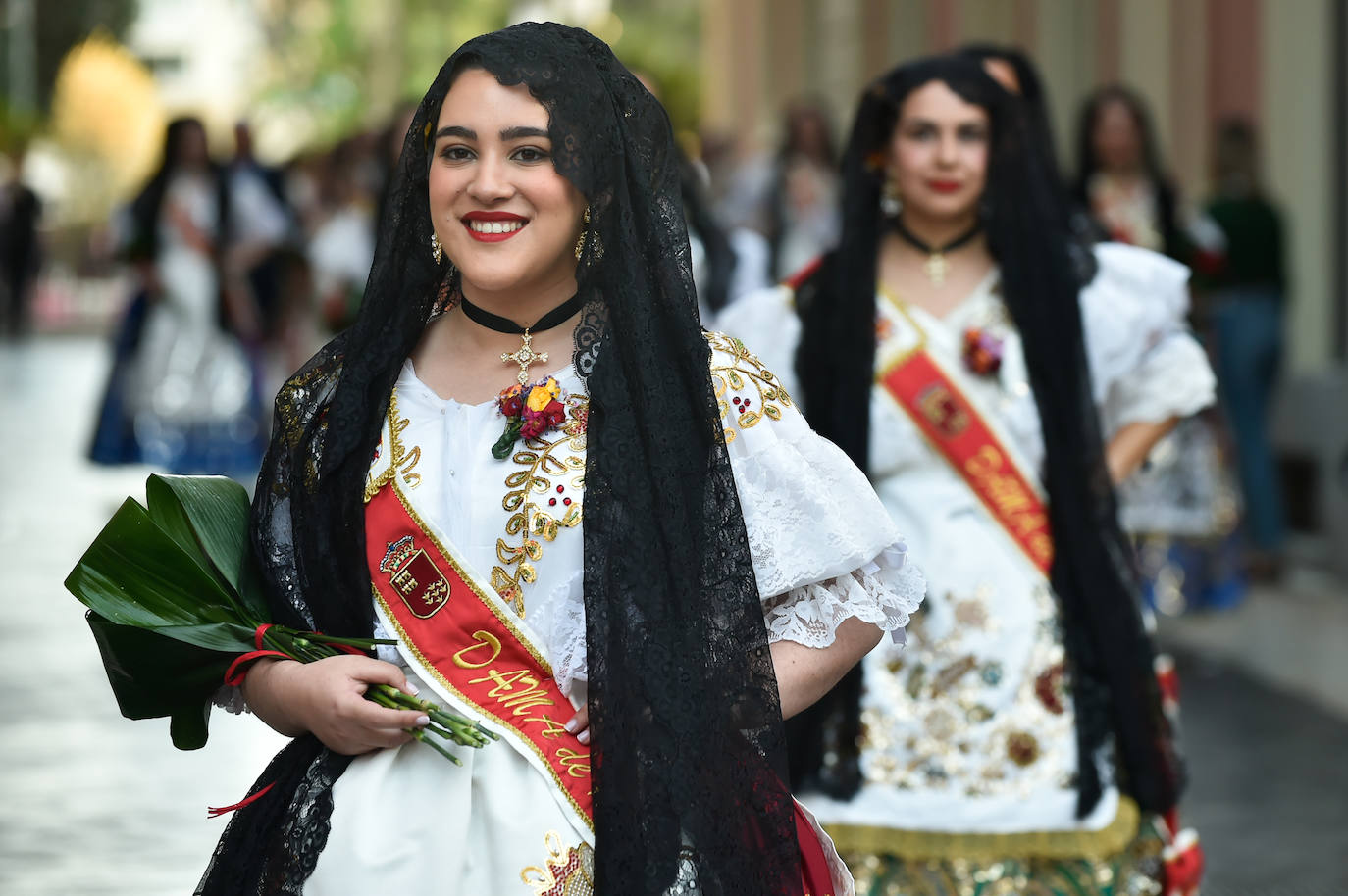 Las imágenes de la ofrenda floral a la Virgen de la Fuensanta