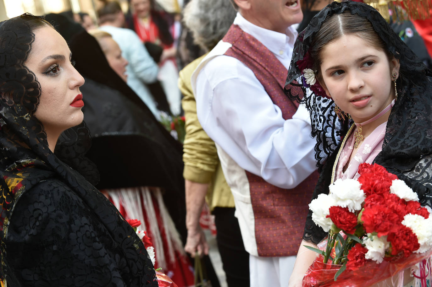 Las imágenes de la ofrenda floral a la Virgen de la Fuensanta