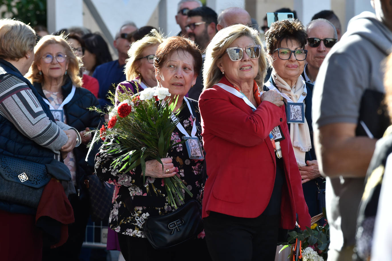 Las imágenes de la ofrenda floral a la Virgen de la Fuensanta