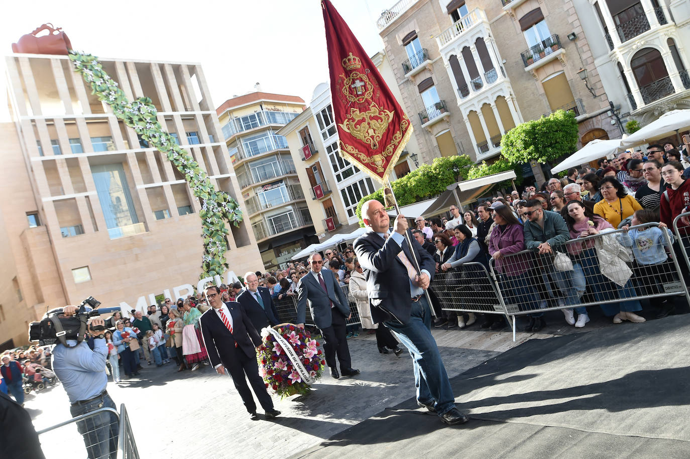 Las imágenes de la ofrenda floral a la Virgen de la Fuensanta