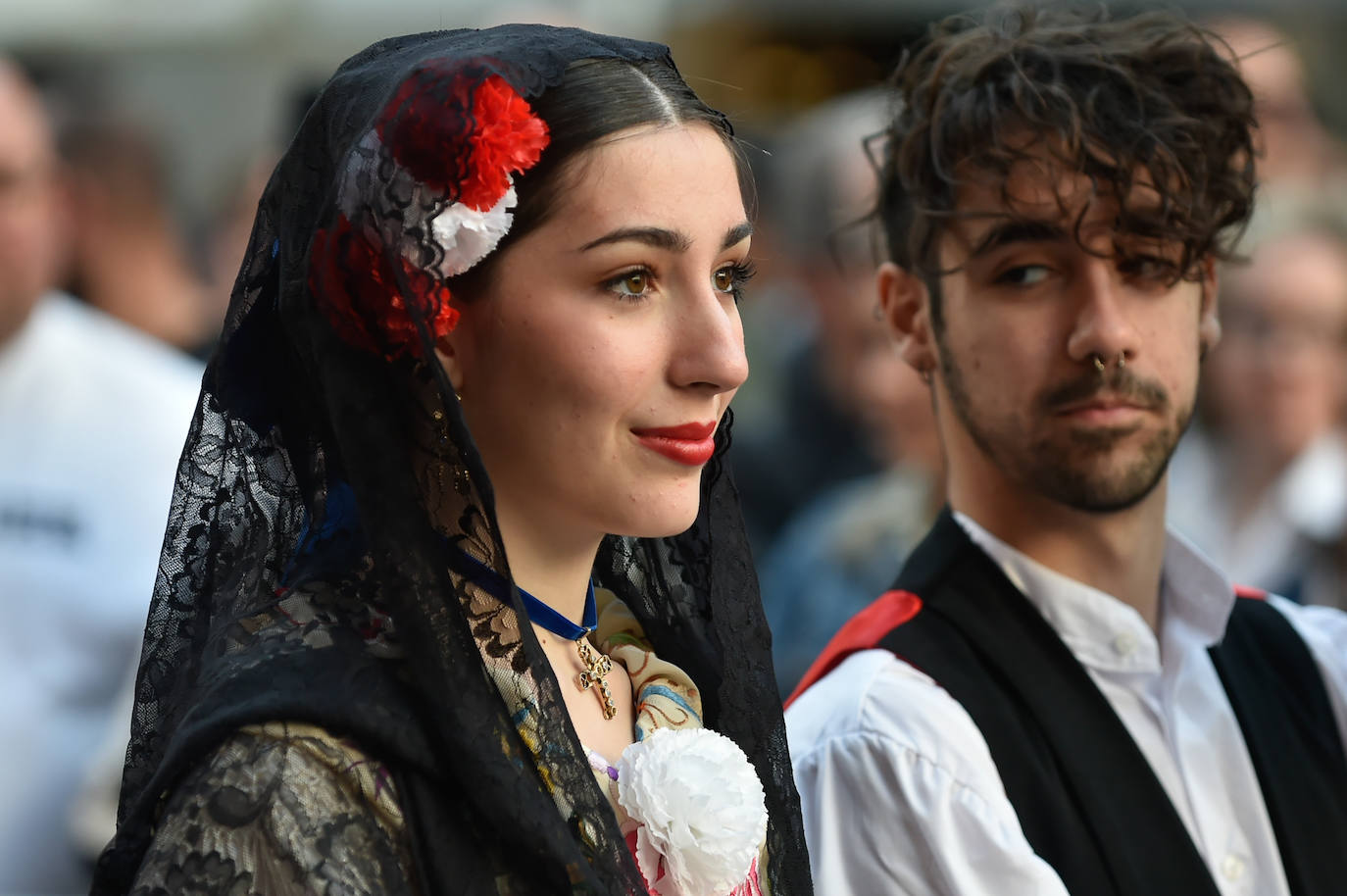 Las imágenes de la ofrenda floral a la Virgen de la Fuensanta