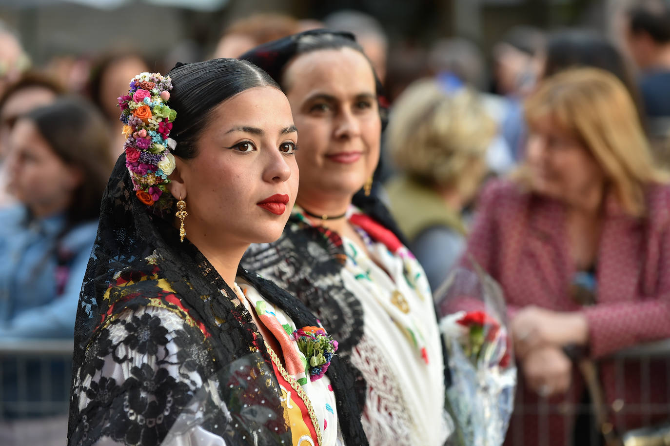 Las imágenes de la ofrenda floral a la Virgen de la Fuensanta