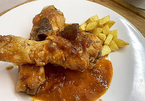 Muslos de pollo en salsa de Coca Cola