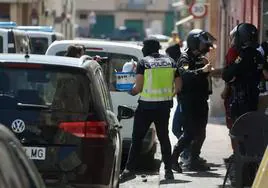 Imagen de archivo de una operación policial en Murcia.