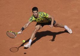 Carlos Alcaraz, durante lafinal del Masters 1000 de Madridque ganó el año pasado.