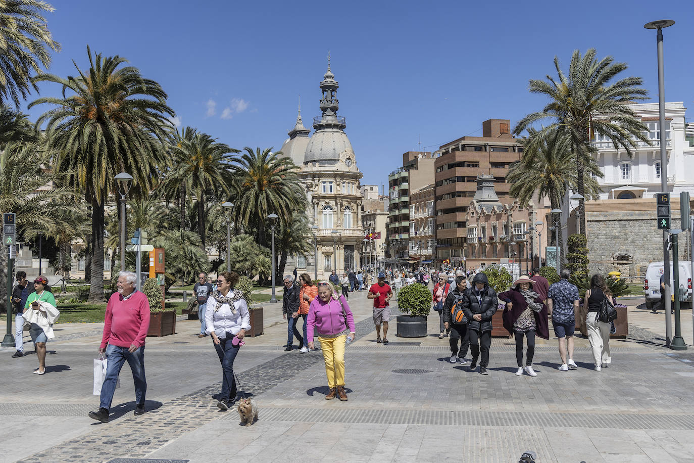 Gran afluencia de turistas en Cartagena
