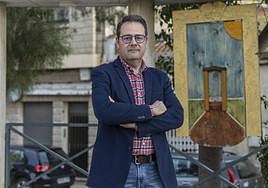 José Manuel Valdés, en la Plaza Mayor de la diputación.