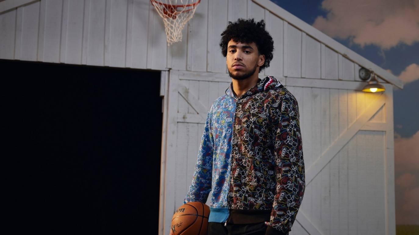 Izan Almansa posa en Indiana en el 'AllStar'.