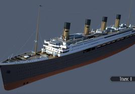 Maqueta 3D del nuevo Titanic.