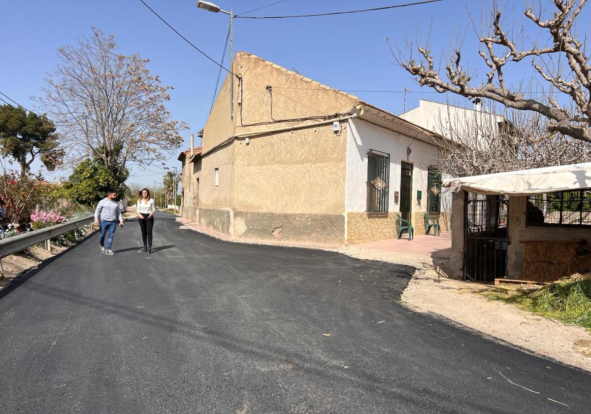 Estado del carril tras las obras.