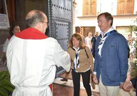 Pedro de Borbón-Dos Sicilias y Orleans peregrina a la Vera Cruz al frente de la Orden Constantiniana de San Jorge