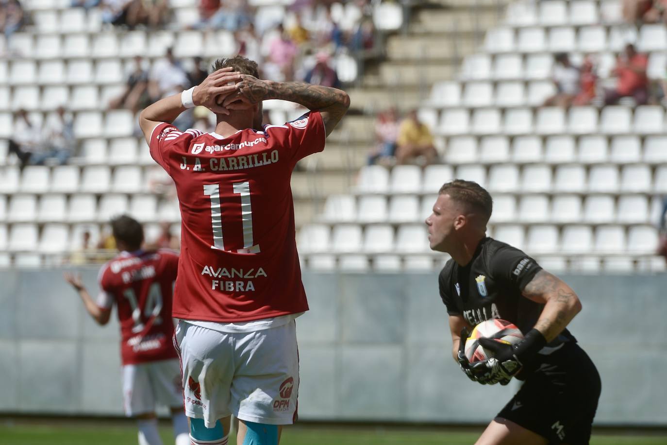 La victoria del Real Murcia frente al Melilla, en imágenes