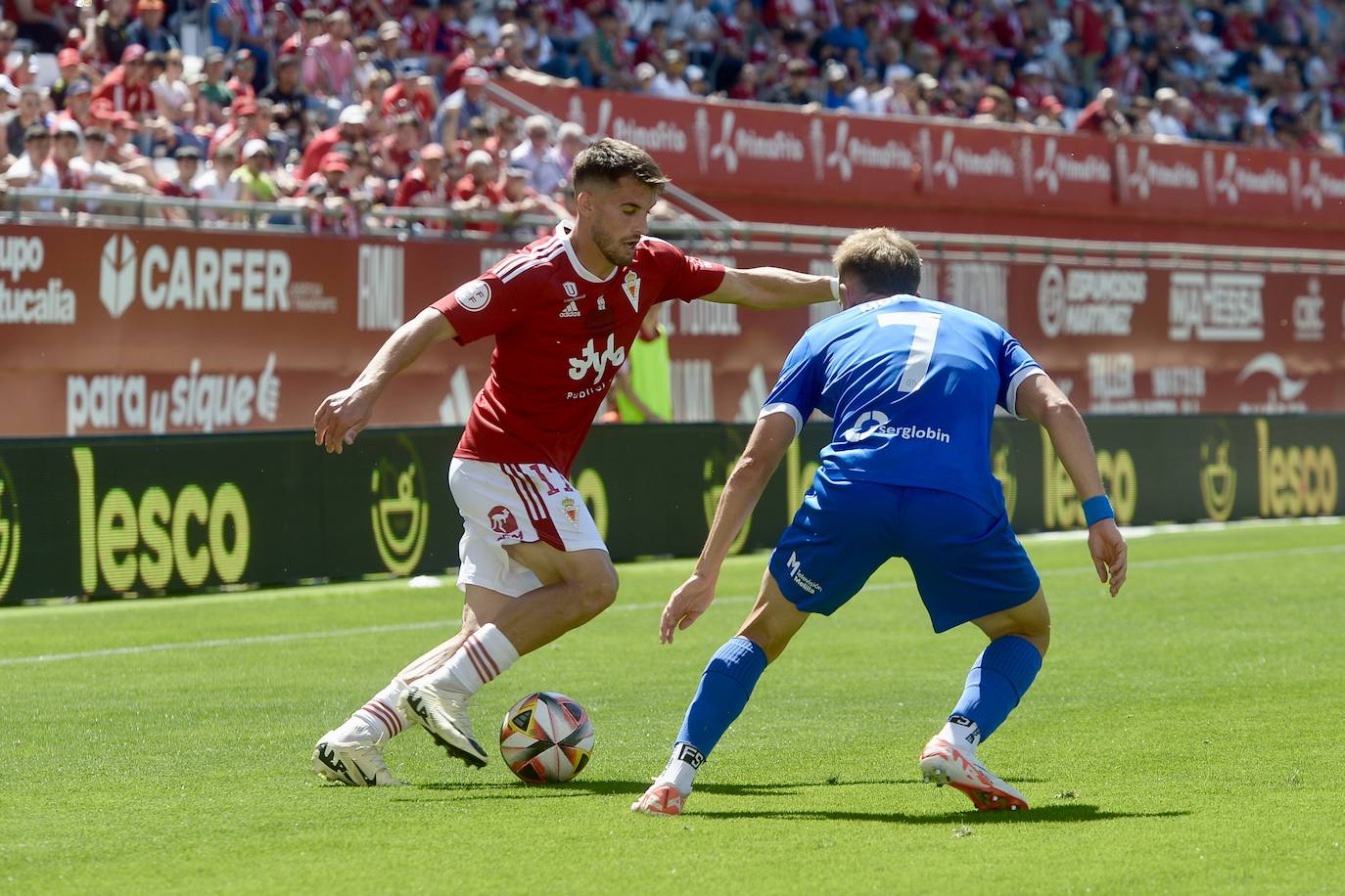 La victoria del Real Murcia frente al Melilla, en imágenes