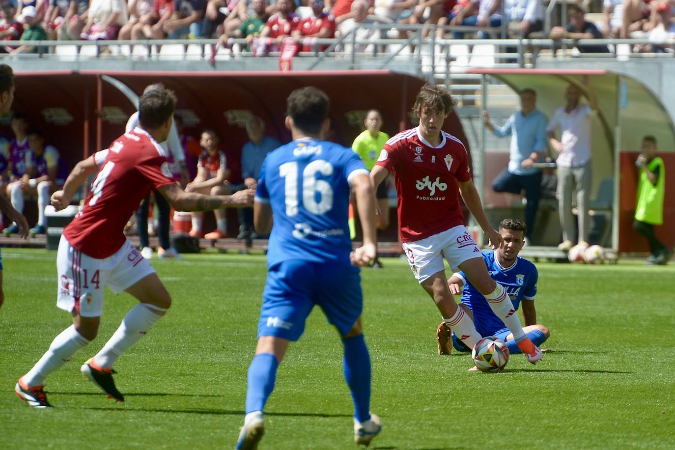 La victoria del Real Murcia frente al Melilla, en imágenes