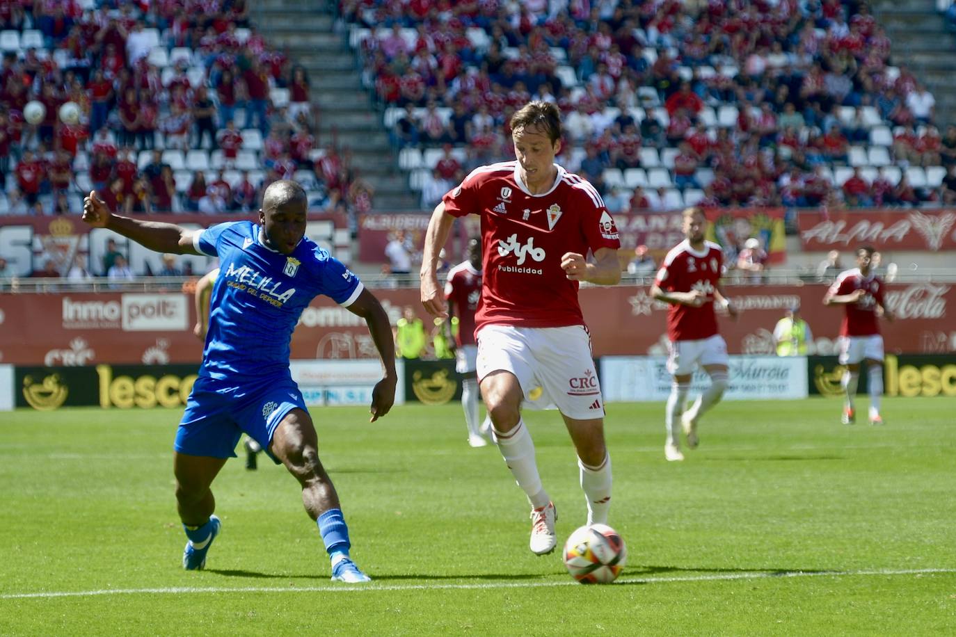 La victoria del Real Murcia frente al Melilla, en imágenes