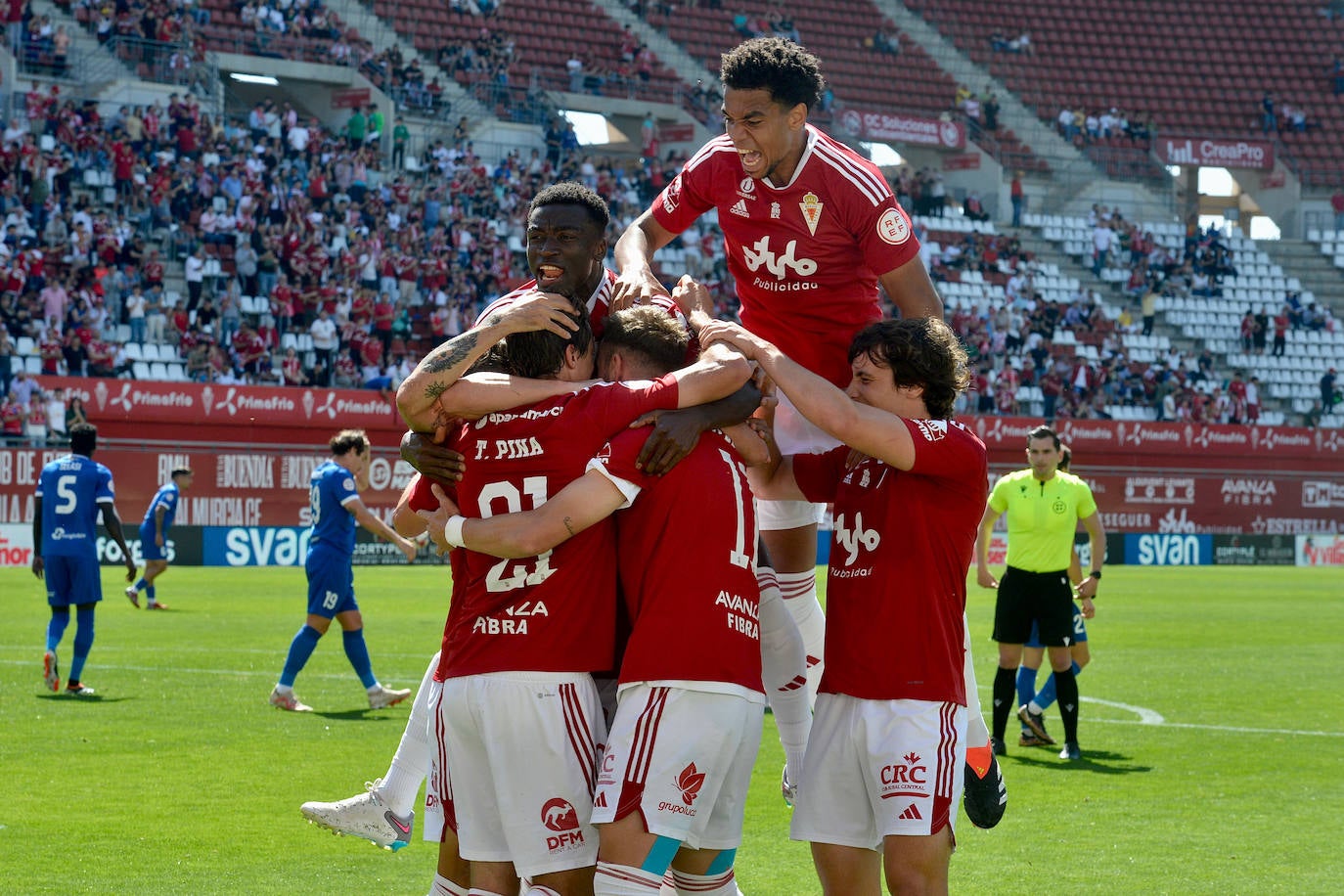 La victoria del Real Murcia frente al Melilla, en imágenes