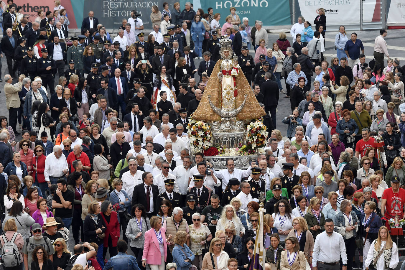 Los murcianos se despiden de la Fuensanta hasta septiembre