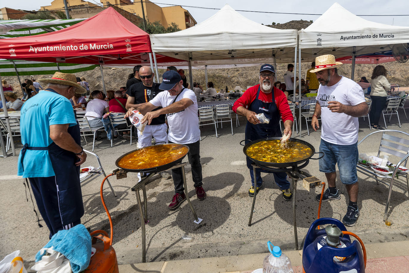 La mejor paella en el concurso de Monteagudo, la de Los Fiesteros