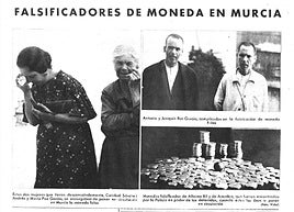 La revista 'Mundo Gráfico' publicó las fotografías de las dos falsificadoras, tras su detención en el Plano de San Francisco.