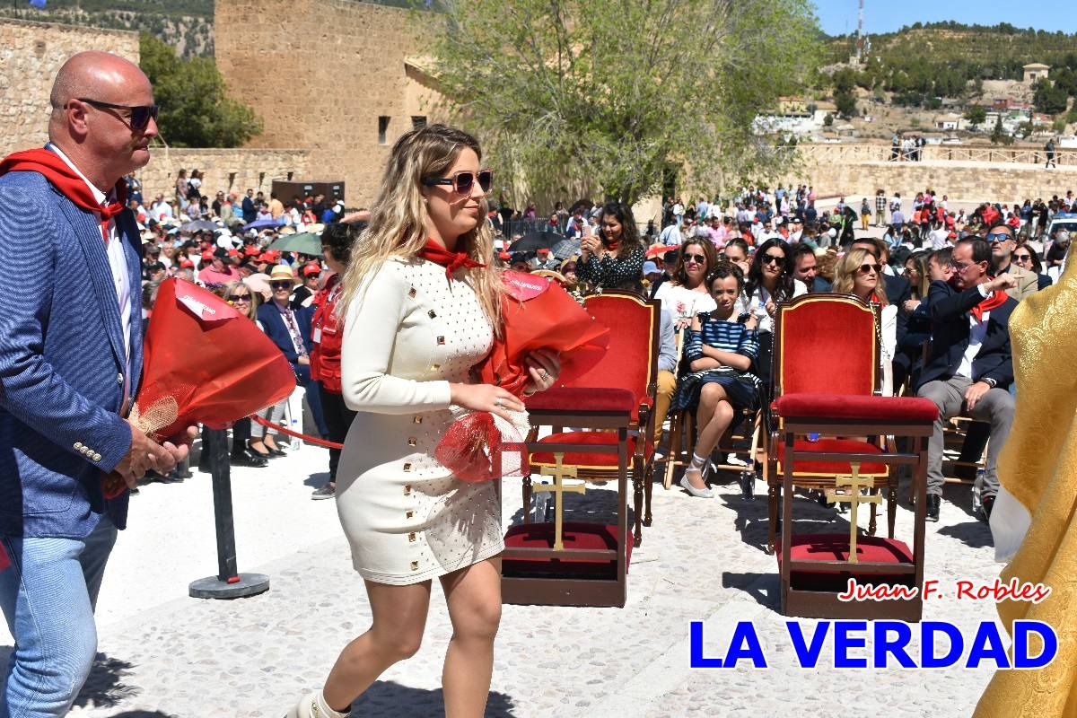 Flores de las peñas caballistas para la Vera Cruz en Caravaca