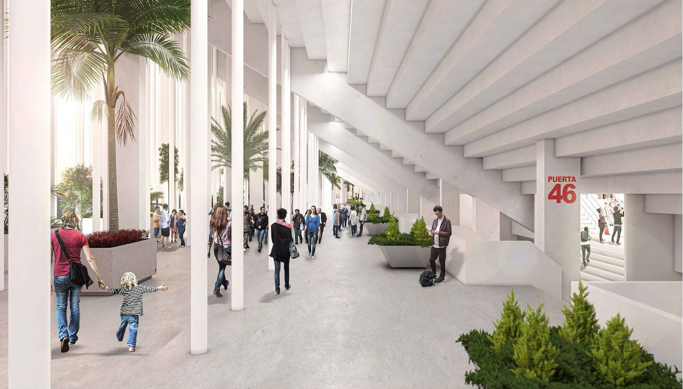 Así quedaría el Enrique Roca de Murcia tras las obras para el Mundial 2030