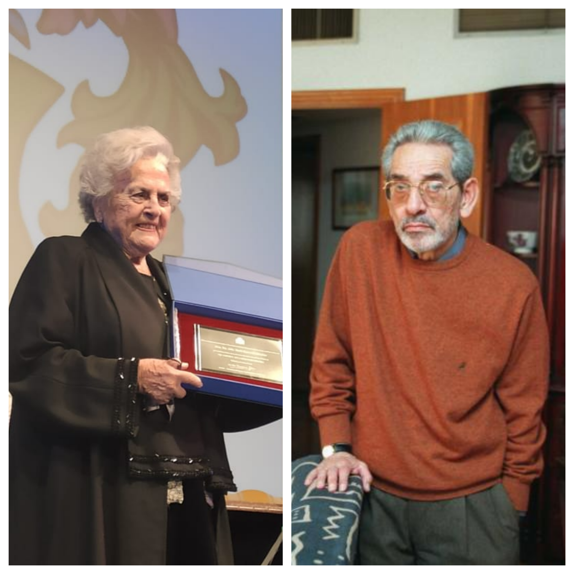 Rocío Caparrós, durante su nombramiento como hija adoptiva, y Manuel Ruiz Funes, en una foto de archivo.