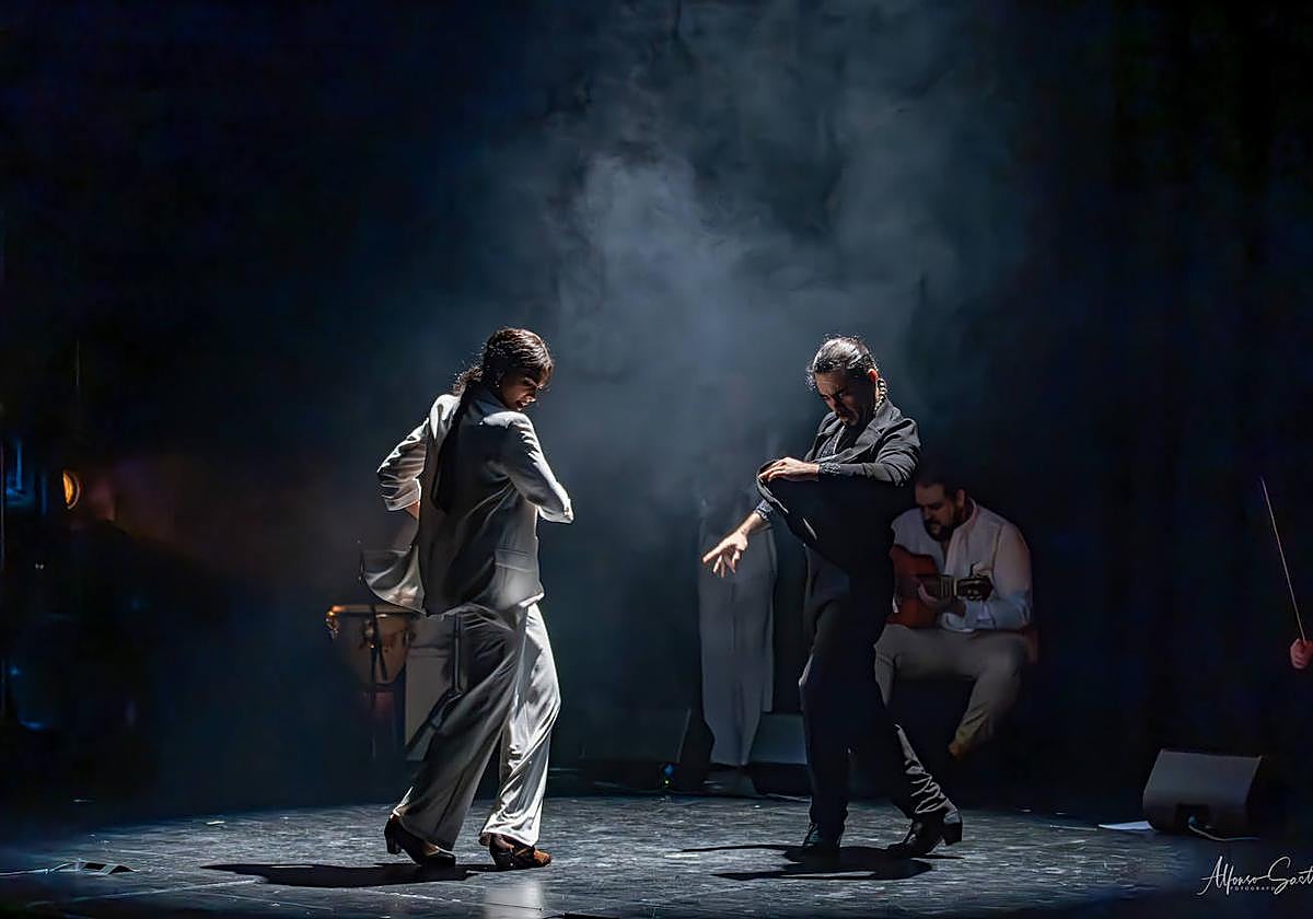 Nerea Carrasco y Daniel Caballero durante 'Equilibrio'.