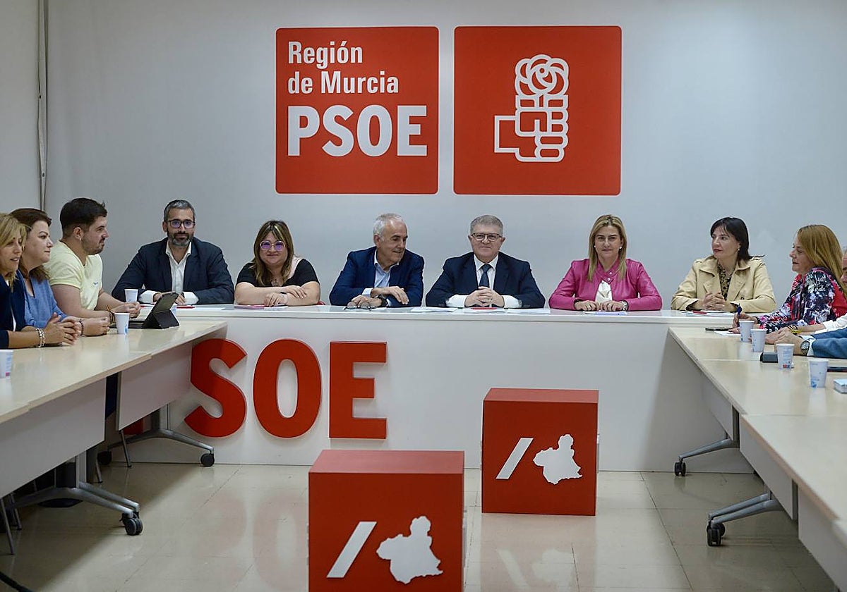 Comisión Ejecutiva Regional extraordinaria del PSRM, celebrada este jueves por la tarde.