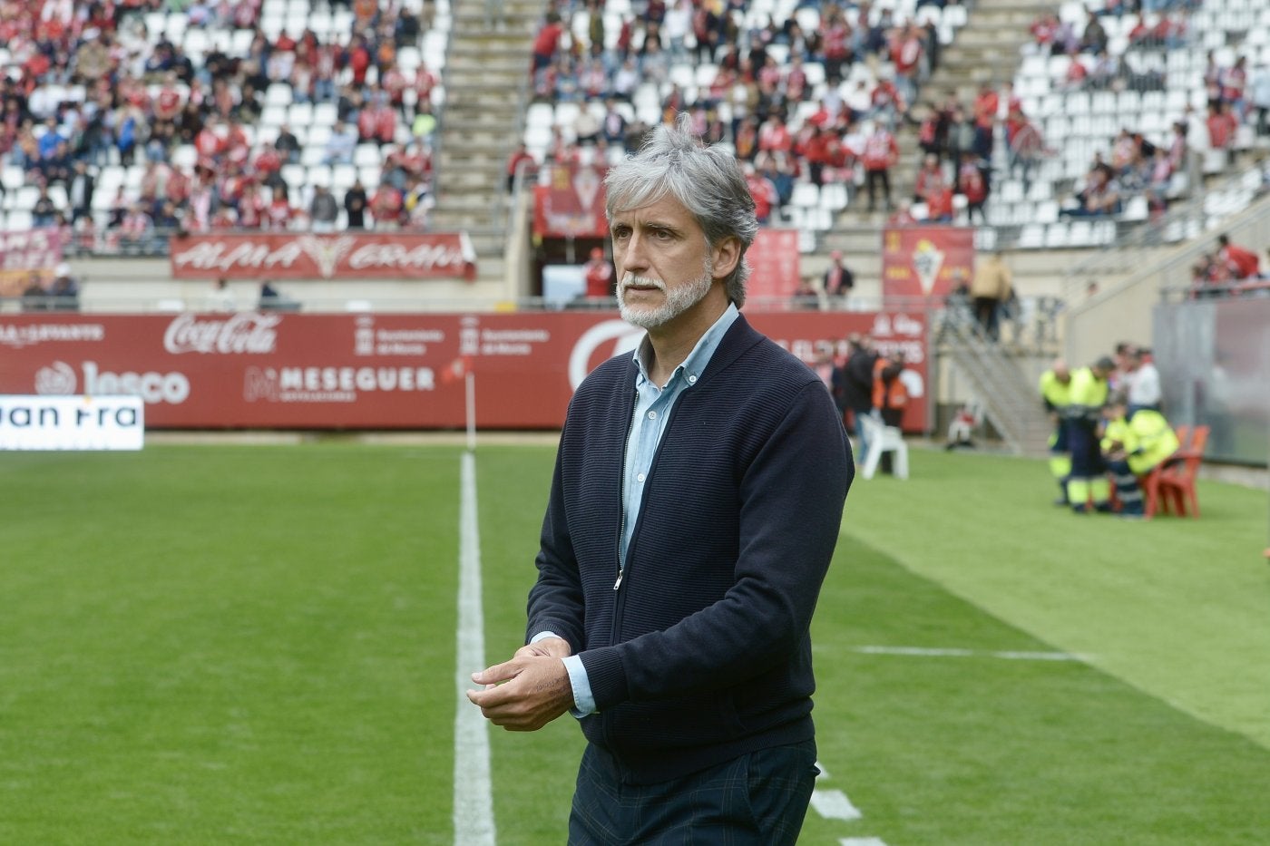 Pablo Alfaro, entrenador del Real Murcia.