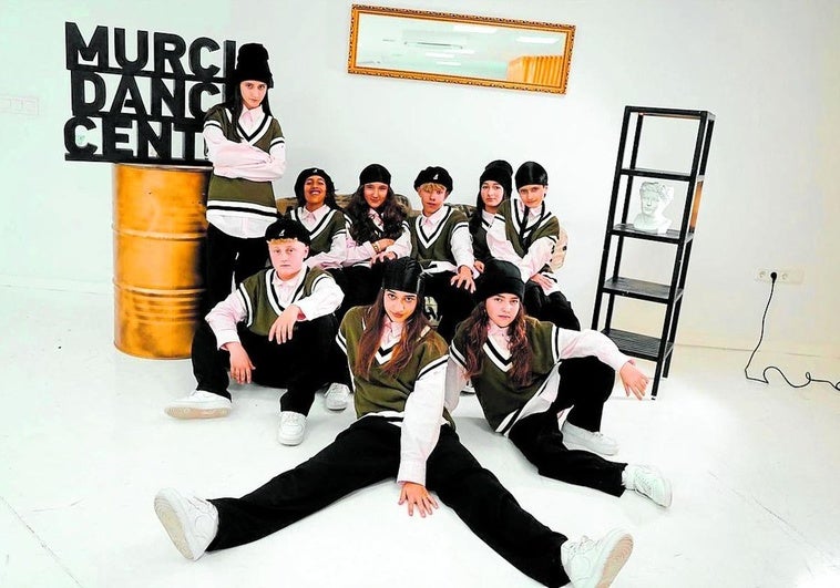 Los bailarines de hip hop de Murcia Dance Center.