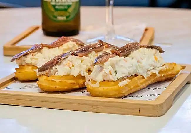 Marinera con base de churro de Exxquisito.