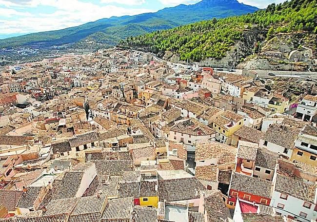 Vista panorámica de Moratalla desde su castillo.