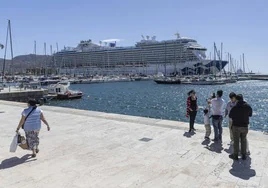 Un crucero en el Puerto de Cartagena en una imagen de archivo.