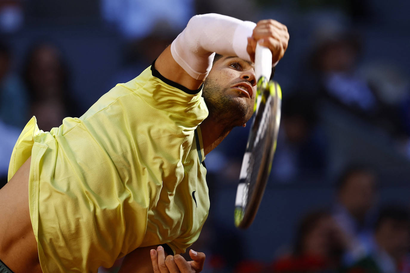 Las imágenes del partido entre Alcaraz y Struff en el Mutua Madrid Open