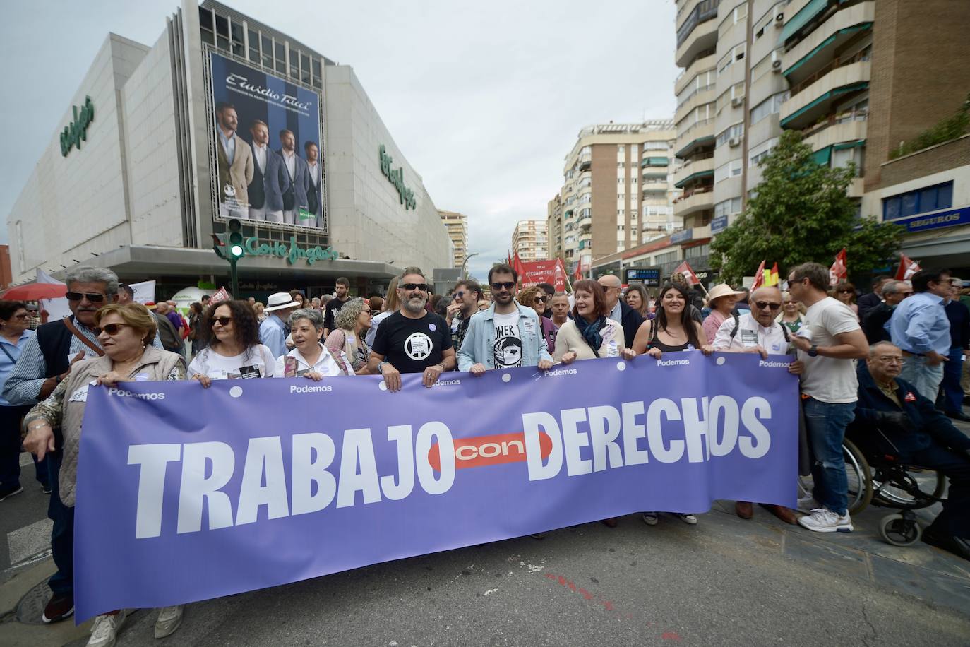 Manifestación del 1 de Mayo del 2024 en Murcia, en imágenes