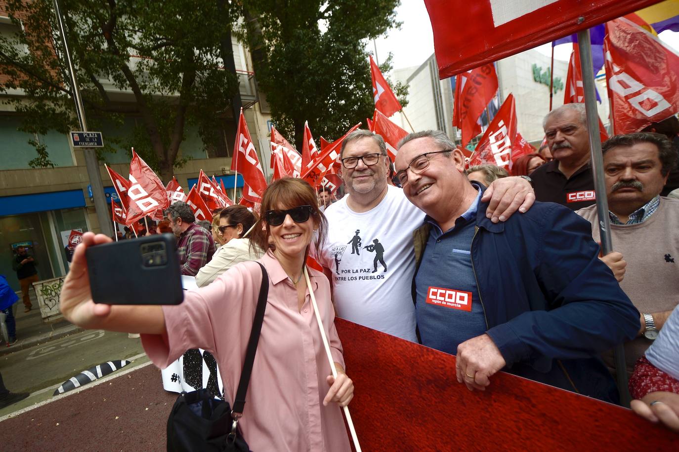 Manifestación del 1 de Mayo del 2024 en Murcia, en imágenes