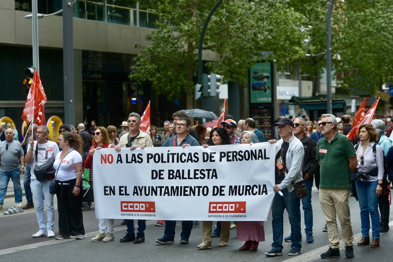 Manifestación del 1 de Mayo del 2024 en Murcia, en imágenes